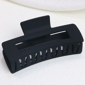Black Matte Square Hair Clip